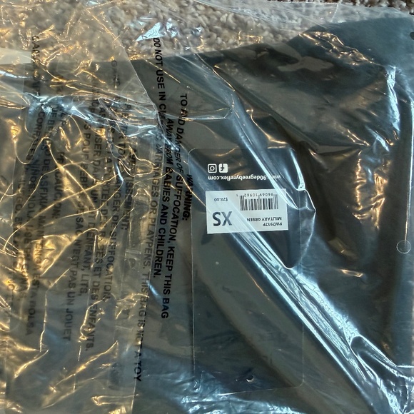 90 Degree by Reflex Military Green Leggings - Picture 2 of 3